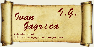 Ivan Gagrica vizit kartica